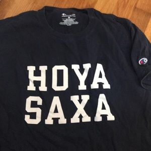 Georgetown University HOYA SAXA t shirt